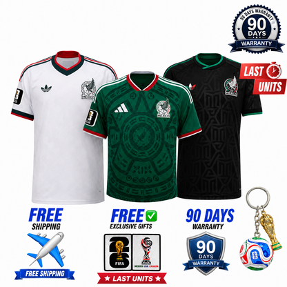 Mexico 2026 World Cup 3-Shirt Kit